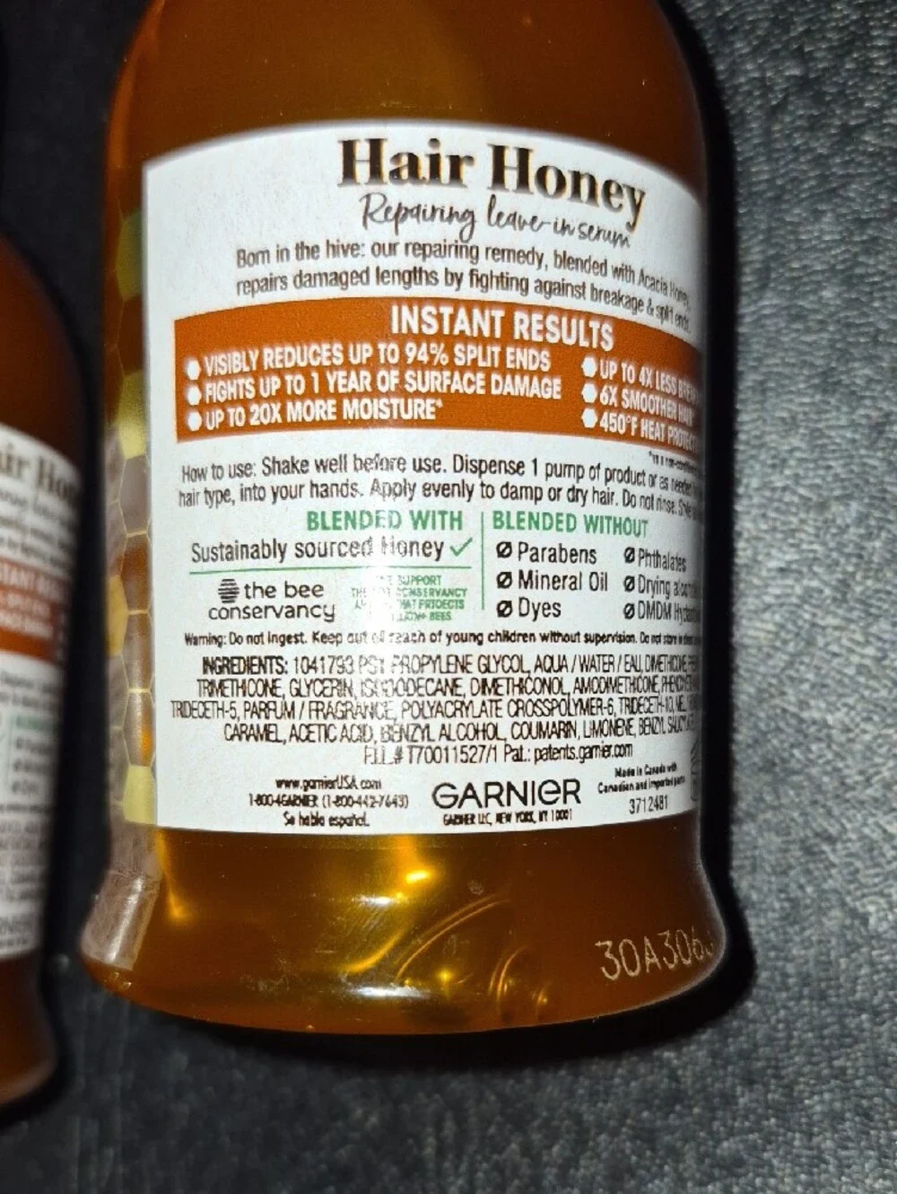 Garnier Whole Blends Hair Honey Repairing Serum – You Get Two